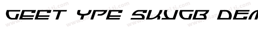 GEET YPE SkyGB Demo Light字体转换